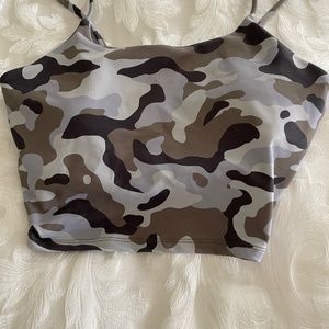 Camo sports bra